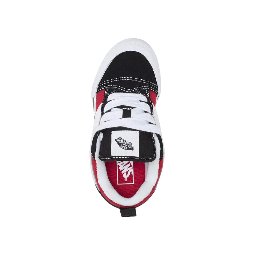 Vans Knu Skool Cushioning Durable Low-Top Walking Shoes Baby Shoes Black Red White VN000CYUBRR