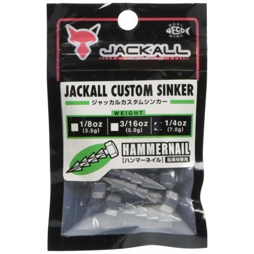 

JACKALL JK Custom Sinker Hammer гвоздь 7.0 г (1/4 унции) 6 шт.