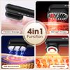 4 In 1 EMS Scalp Massage Comb Red Light Therapy Hair Growth Scalp Brush Liquid Applicator Vibration Face Lifting Beauty Massager