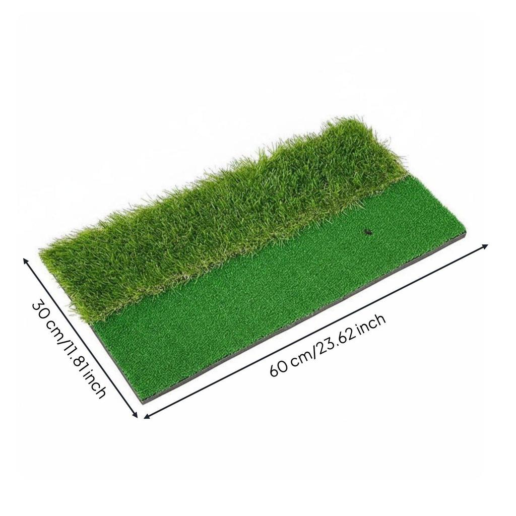 Dual Turf Golf Mat Shock-Absorbing doubleTurf Realistic Feedback