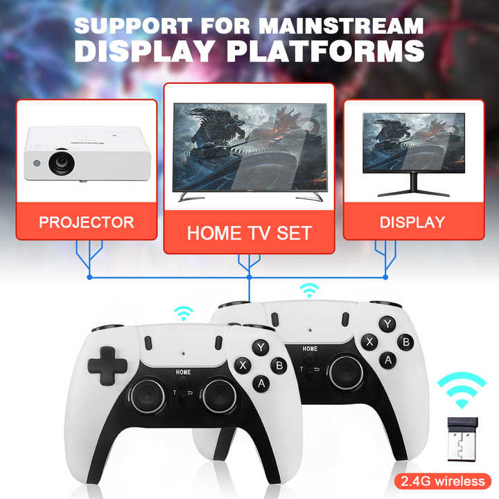HD Family Game GD10 PRO Video 4K Game Stick 3D Game Console With 2.4G Wireless Controller X2 PLUS Q9 Pro M66
