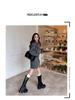 Women's Soft Leather Knee-High Ruched Boots with Thick Sole - 2024 Autumn/Winter
