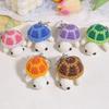 Cute Crochet Turtle Plush Keychain Handmade Mini Pendant For Backpack Bag Car Keys Home Desk Decor Gift Accessory