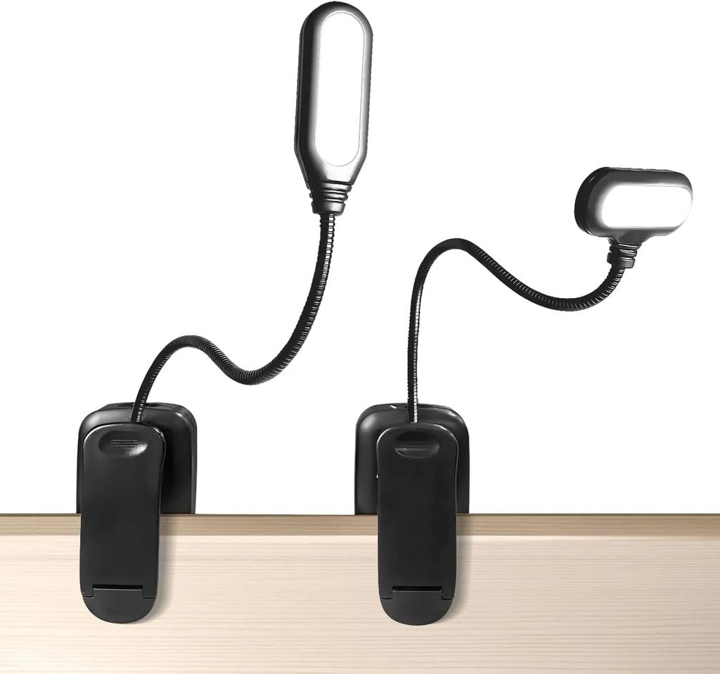 Mini Portable LED Book Light Eye Protection Reading Lamp Flexible Adjustable Direction Battery Learning Desk Lamp Bedroom Light