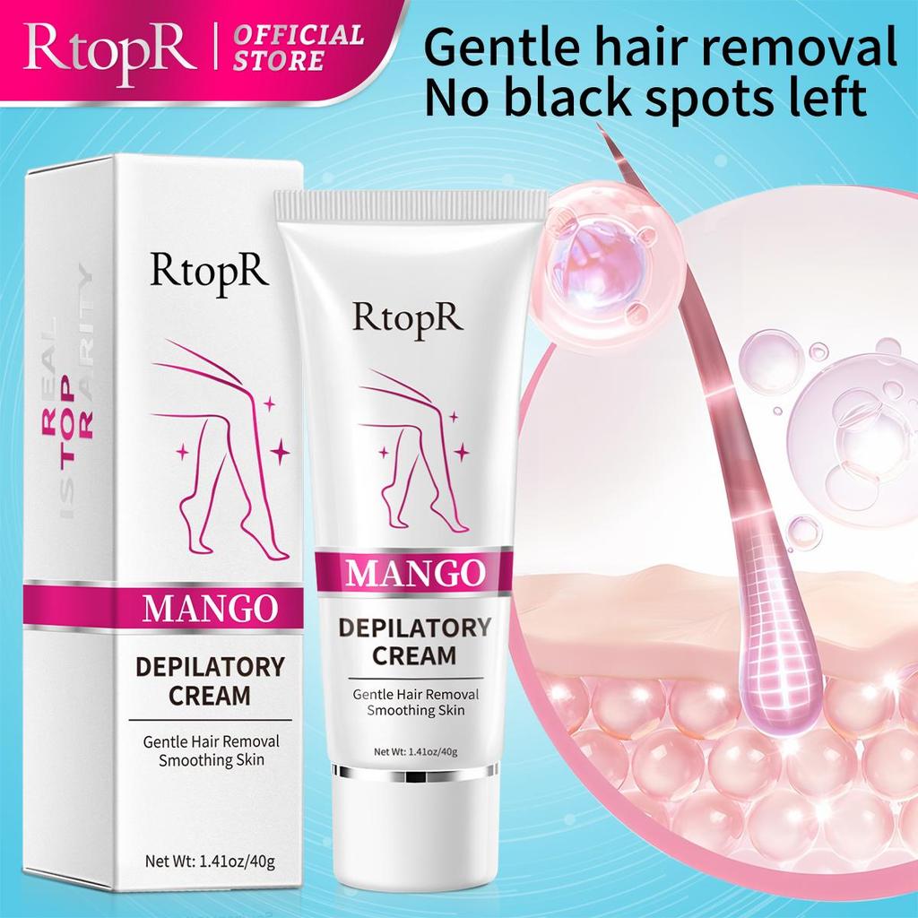 RtopR Mango depilační krém tělový bezbolestný účinný depilační krém pro muže a ženy bělení rukou nohou podpaží produkt proti vypadávání vlasů