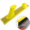 Polishing Block Yellow Sandpaper Holder Rectangular Shape Hand-pushed Design Portable Handling For DIY Projects