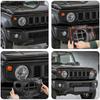 2-teiliges Auto-Frontscheinwerfer-Abdeckungszubehör für SUZUKI Jimny JB64 JB74W 2019-2024 Modifizierte Scheinwerfer-Schutzabdeckung