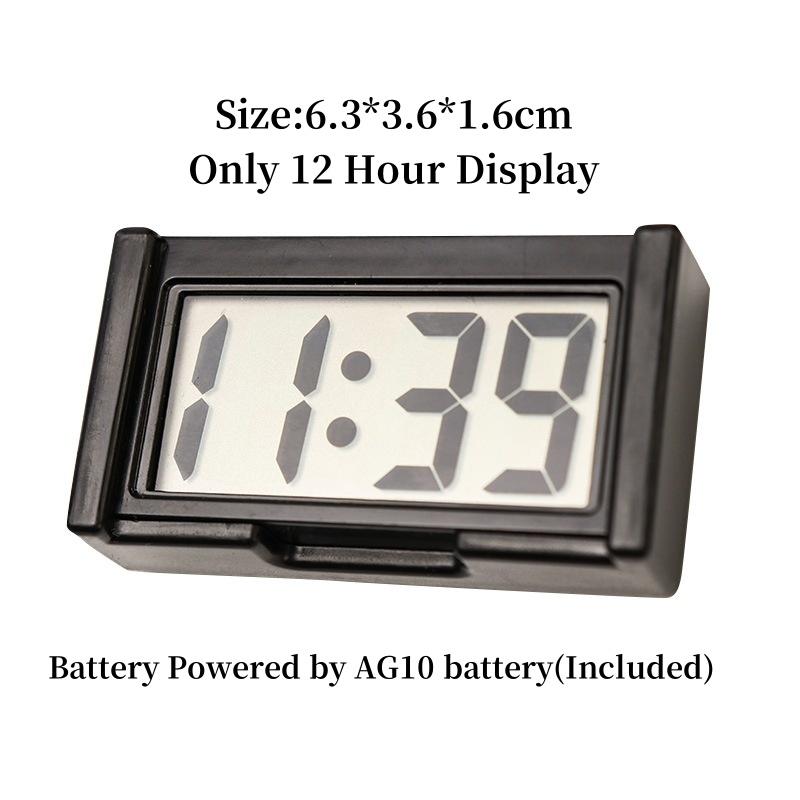 Mini Přenosný Stolní Hodiny Datum 12H Zobrazení Času Napájené Baterií AG10 Elektronické Stolní LCD Hodiny pro Cestování Auto Ložnice Domácí Dekorace