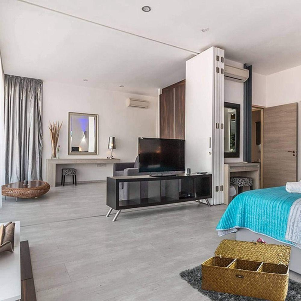 Rectangular 3 Grid Handwoven Storage Basket Dustproof Rattan Divider Storage Box  Wardrobe