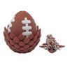 Flexible 3D Decorative Eggs with Dragon Inside, Mini Flying Dragons with Eyes and Wings, Easter Basket Stuffers Mini Animal Easter Egg Set, Unique