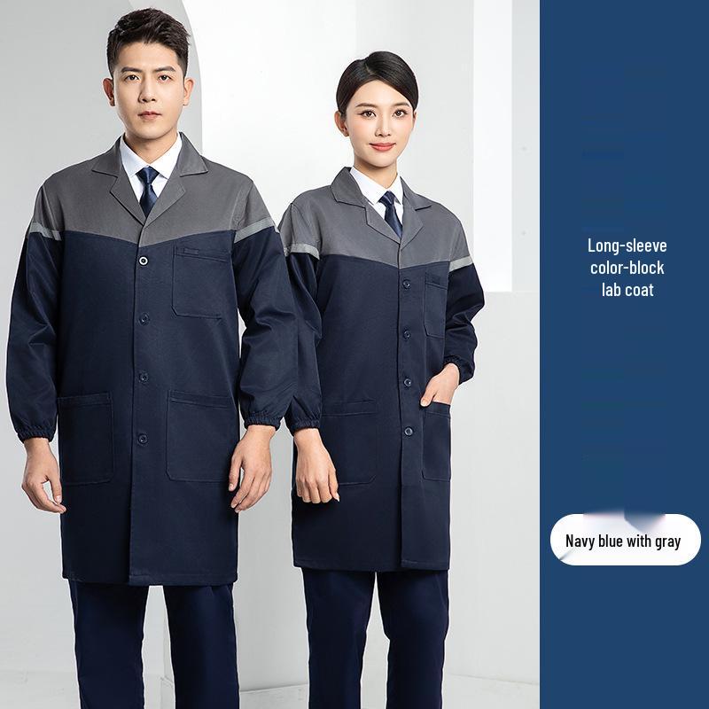 Custom Printed Wear-Resistant Lab Coat - High-Quality, Dirt-Resistant Workwear for Workshops and Factories