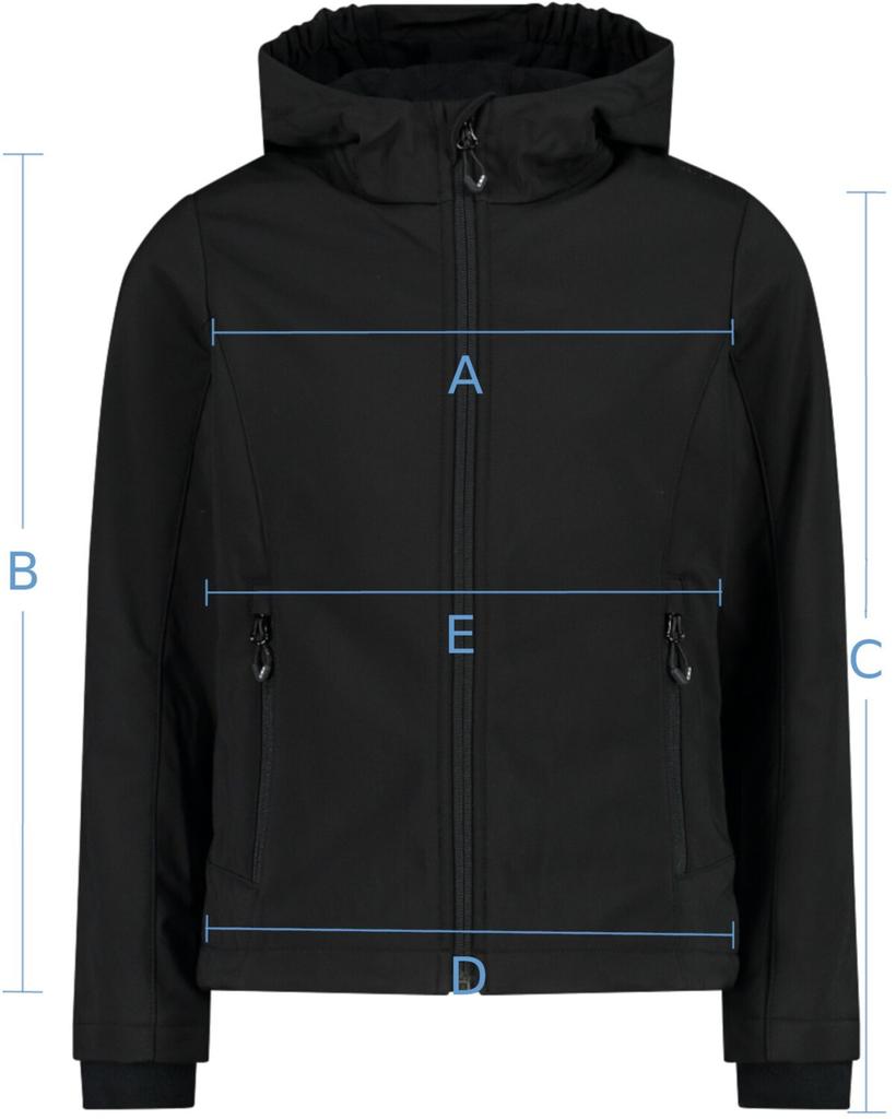 Куртка CMP Girl Softshell Fix Hood Jacket (3A29385N) Nero