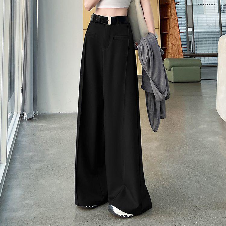 2026 Spring/Summer Women's High-Waisted Wide-Leg Drape Pants