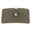 Helmet Mount Quick Installation Hook and Loop Fastener Nylon High Strength Helmet Mount Base for Outdoor Activities Tan