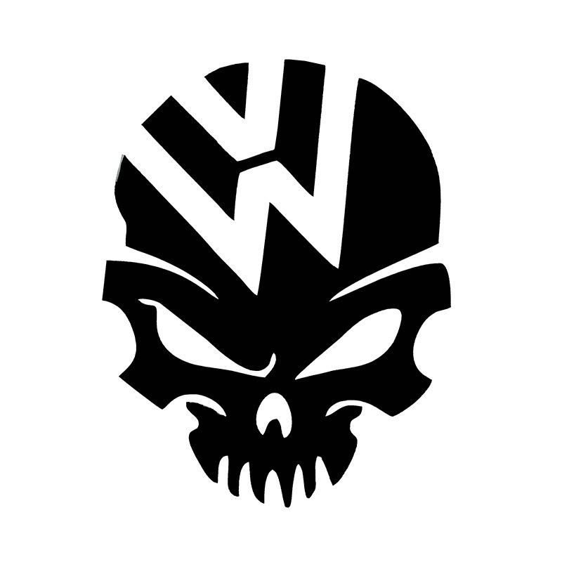 Creative Skull Pattern Car Stickers Decoration Vinyl Bumper Window Graphic Sticker