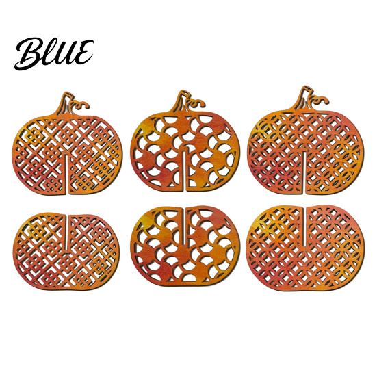 Autumn Housewarming Gifts Carved Ornament Pumpkin Vintage Decor Thanksgiving Wooden Striped Hollow Farmhouse Fall Room Accessories for Home
