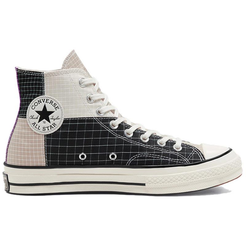 Converse 1970s High Top Vintage Contrast High Top Espadrilles Unisex Black & White
