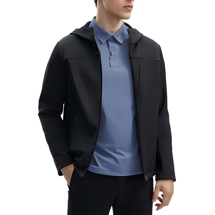 FILA Jackets Men's Jet Black Hooded Moderate Other F11M412503F-BK