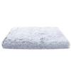 Eco-Friendly Solid Modern Square Luxury Dog Crate Pad Bed with Cotton Fill for Large Dogs-Removable Washable Velvet Cover Carton