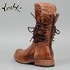 Móda 2024 Britský styl Podpatek Motorkářské boty Šněrování Zip Nepravidelné Nýty Doplňky Gotický styl Platformové boty pro ženy Zima