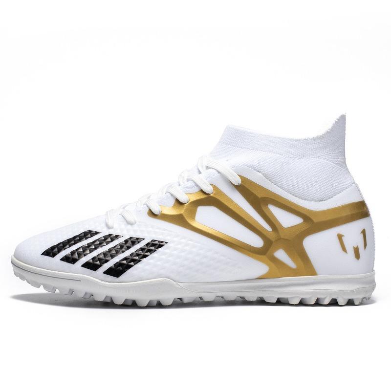 High-Top-Fußballschuhe, Fly-Woven-Socken, FG-Stollen, Jungen, Mädchen und Jugendliche, Sportschuhe für Wettkämpfe