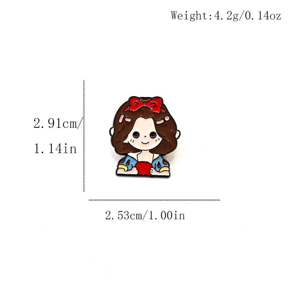 Cute Anime Princess Metal Brooch - Cartoon Girl Badge