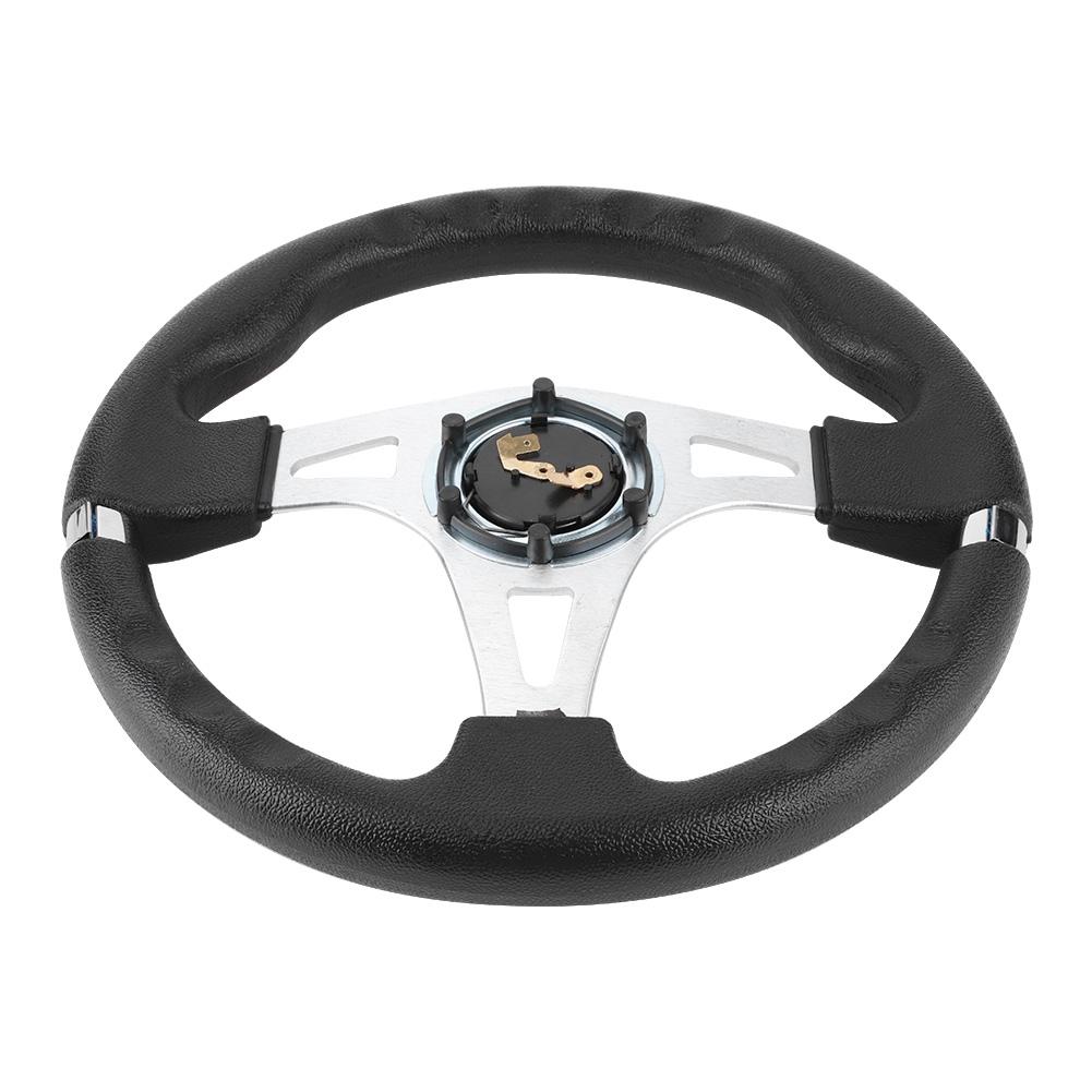 320mm 12.5in Car Sport Steering Wheel with Horn Button Universal Auto Modified PartsBlack