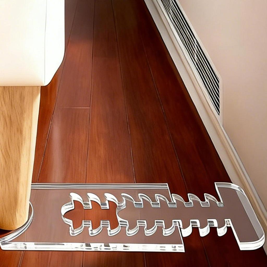 Sofa cushions and furniture protectors to prevent slipping; adjustable acrylic wall spacers to reduce fire risk and save