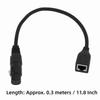 0.3 Meters / 11.8 Inch 5 Pin Female XLR To RJ45 Female Cable