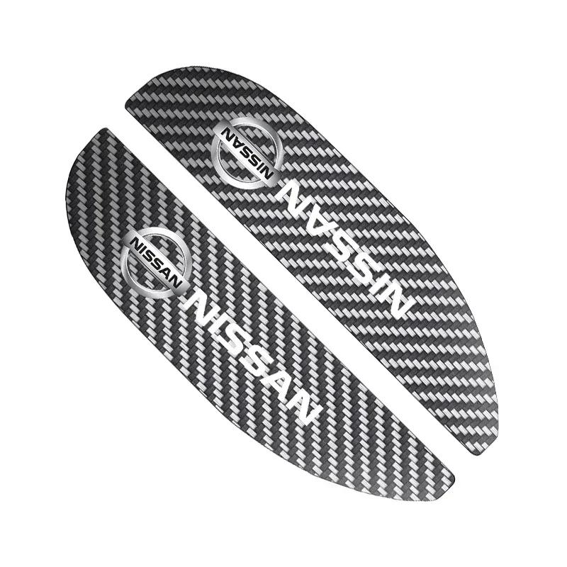

2025 New Hot New For Nissan Nismo 2Pc Carbon Fiber Car Rearview Mirror Eyebrow Rain Cover Car Accessories For Nissan Nismo GTR V