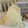 Kindergarten Elementary School Girl Children's Spring Outing Small Backpack Solid Color Cute Backpack