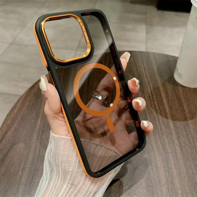 Original Ultra Thin For Magsafe Transparent Case For IPhone 11 13 14 15Pro Max Magnetic Case For Magsafe Wireless Charging Cover