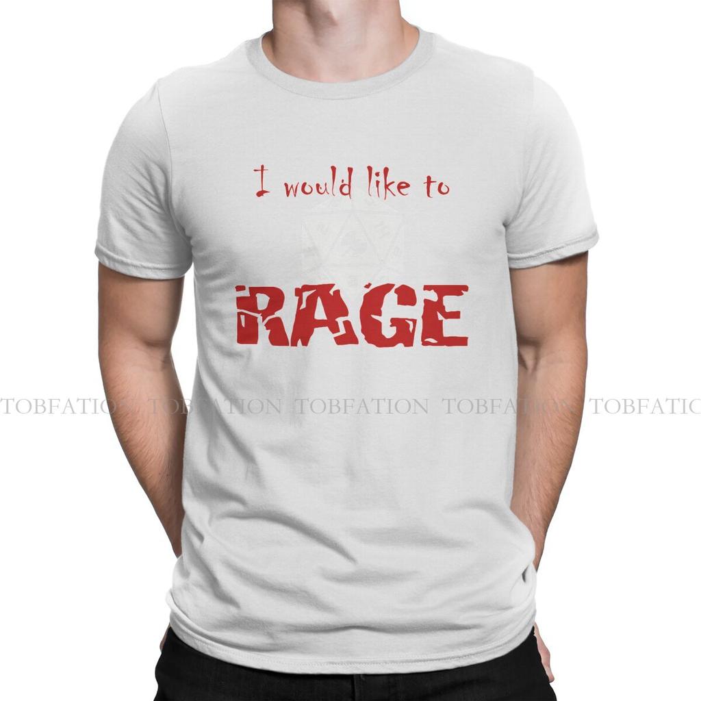 Dnd I Would Like To Rage Tshirt Homme Unisex Tees 4xl 5xl 6xl 100 Cotton T Shirt