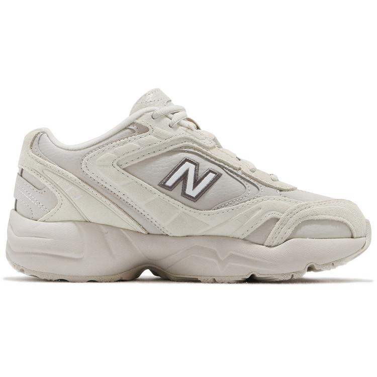 Nuevo New Balance NB 452 Zapatillas Bajas Gruesas Acolchadas Antideslizantes para Mujer Greige