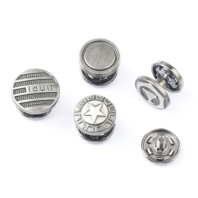 Men's Sandals with Metal Buckle, Beach Slippers, with Button Heel and Adjustable Strap