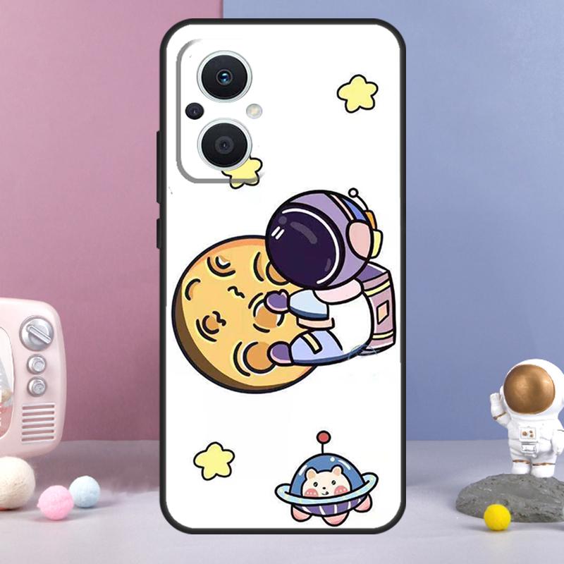 Astronaut Spaceship Funda For OPPO Reno 8 Lite 11F 12F 13F 14F 10 11 12 13 14 Pro OPPO Find X9 X5 X6 X8 Pro Case