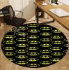 Superheroes Pattern Round Rug, Indoor/Outdoor Mat, for Picnic, Gameroom, Bedroom, Office, Living Room, Home Decor Carpet, Birthday Gift