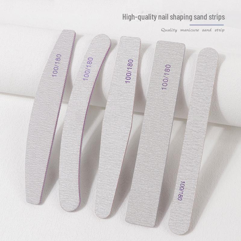 Premium White Sand Strips for Manicures, Nail Shaping, Polishing, and Removal. Perfect for Nail Files and Durable Tools.
