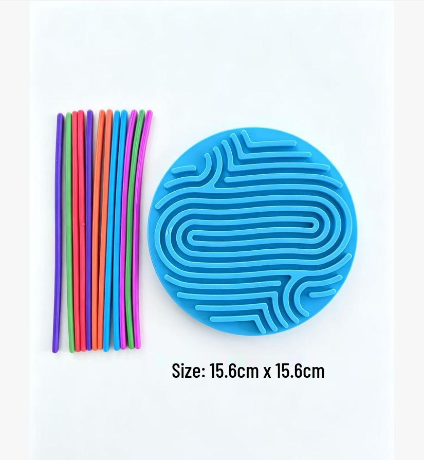 Silicone Sensory Activity Board: ADHD Educational Puzzle Toy