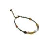 High-End Red Agate, Turquoise & Crystal Women's Bracelet with Natural Pearl