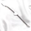 Stainless Steel Smooth Heart Mesh Bracelet Minimalist Love Shape Fashion Jewelry For Daily Wear