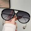Luxury Brand Designer Oversized Pilot Sunglasses Women For Men 2025 Popular Vintage Sun Glasses Punk Double Bridge Shade UV400