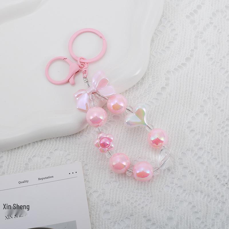 Buntes Blume Perlen Handy und Tasche Schlüsselanhänger Lanyard
