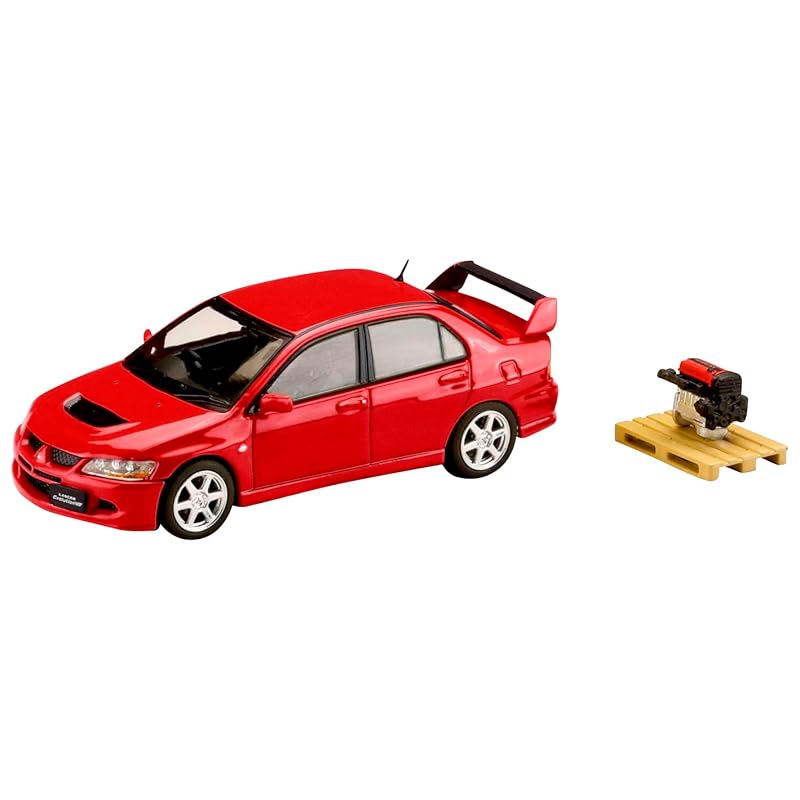 

1/64 mitsubishi lancer GSR EVOLUTION 8 With engine display model red solid