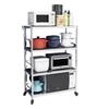 Yunshuang 4-Tier Steel-Wood Kitchen Storage Rack