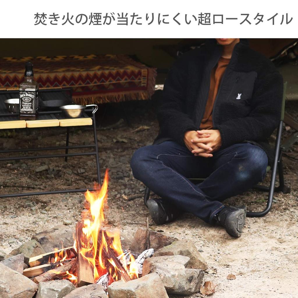 DOD Takibi A lightweight camping chair specifically designed for made with canvas (Dee-O-Dee) Chair bonfires, fire-resistant fabric. C1-597-KH