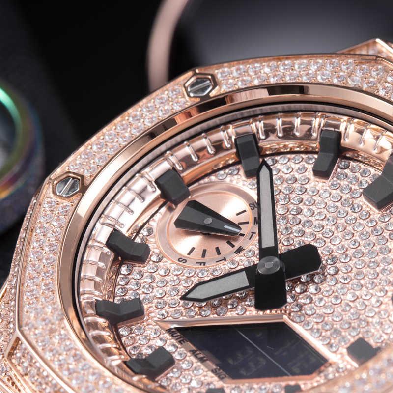 GA2100 GA2110 Hvězdná obloha Diamantový ciferník Pro Casio Farmer's Oak Řada GA-2100 2110 B2100 Modifikace Náhradní pouzdro Sada řemínků