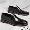 Single shoes, leather shoes, leather shoes, men's business Wenzhou 2025 European version, suit, large size, pointed head, one piece, Oxford shoes.