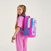 Coral High Kids Rosa Silber Glitzer Einhorn gemusterter Schulrucksack mit drei Fächern 14383
