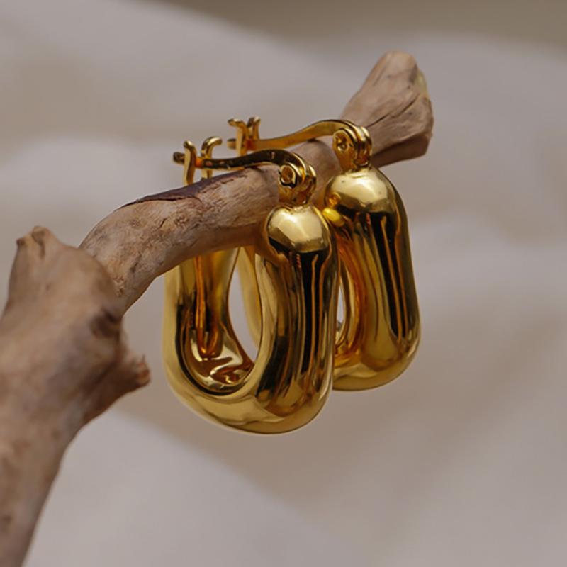 foxanry Prevent Allergy Geometric Earrings For Women Girls Trendy Exaggerated Minimalist Birthday Party Jewelry Gifts Wholesale